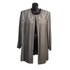 Vintage John Roberts Women's Green Top Blouse Size 18WP